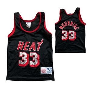 Vintage Alonzo Mourning Miami Heat Basketball Jersey NBA By Hanes Size Small 8
